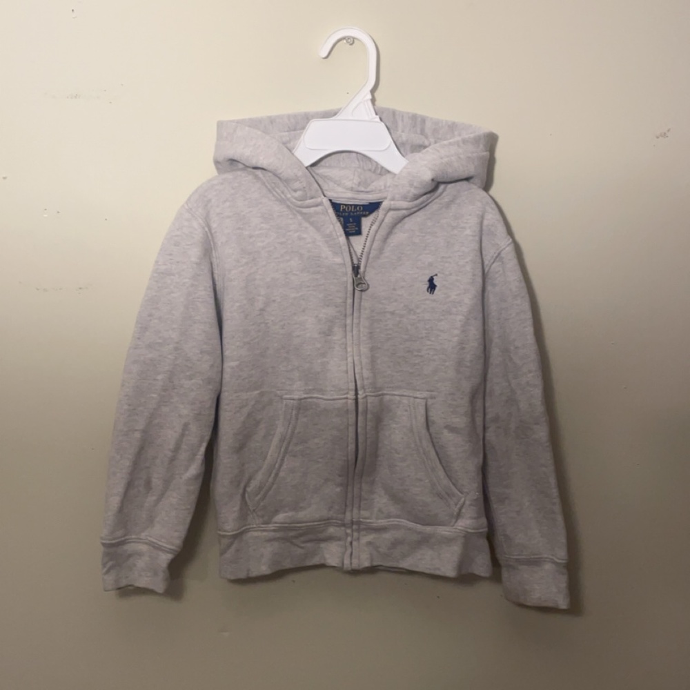 Polo Ralph Lauren grey zip hoodie